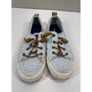 Sperry‎ Shoes Womens Crest Vibe Sneakers White Blue Casual Size 6.5